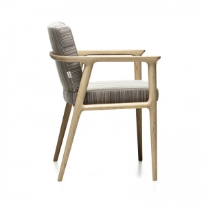 北欧简约实木布艺餐椅