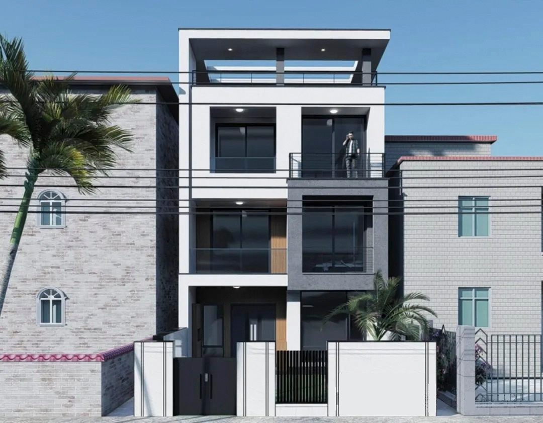 7x13米现代三层自建别墅|露台与庭院相结合